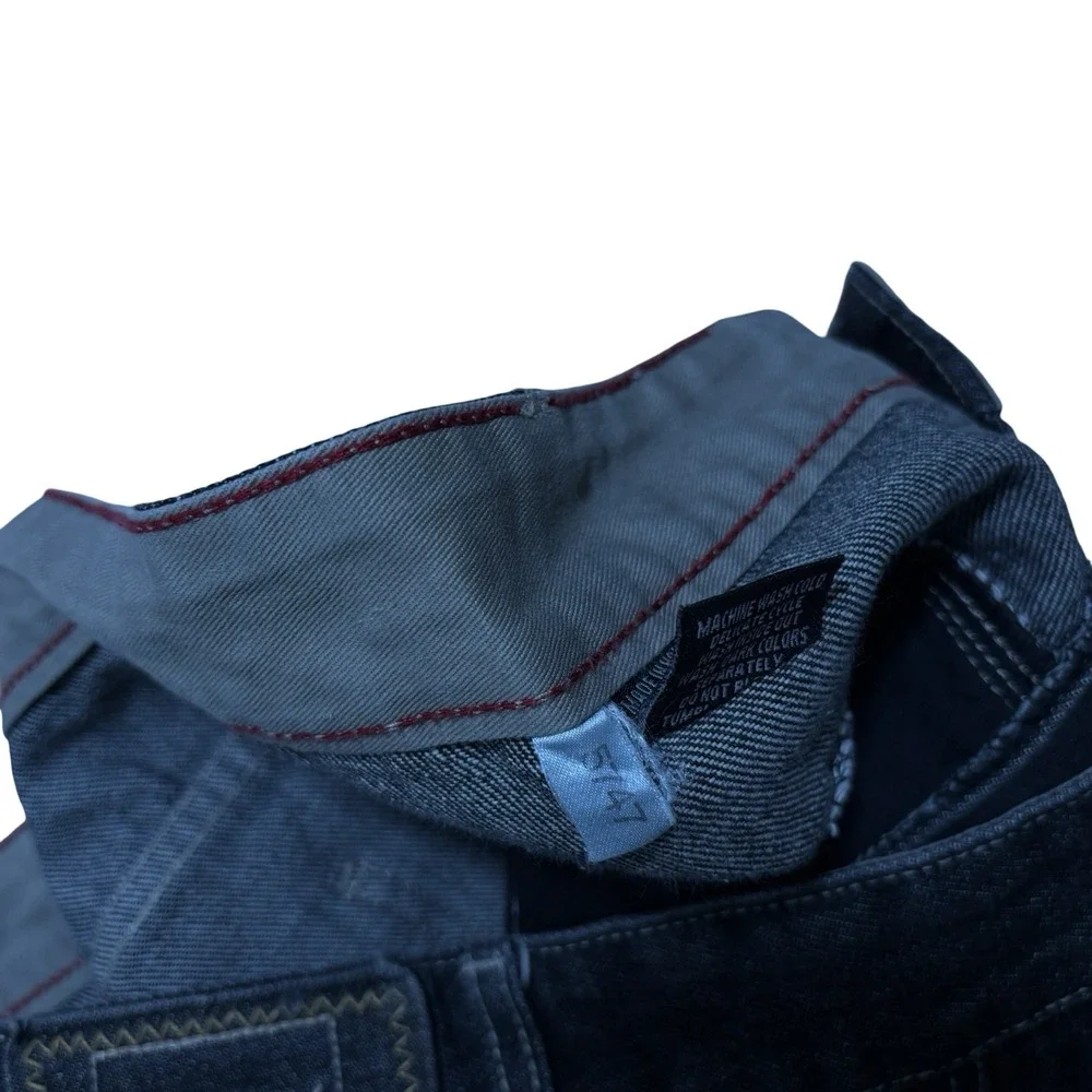 Vintage 90s Marithe Francois Girbaud Jeans Black Baggy Carpenter Utility 42x31